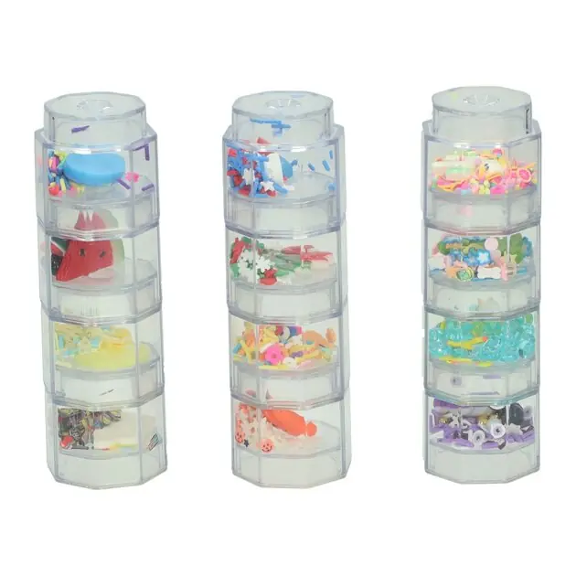 Glitter&Sprinkle Stapelbare Achthoeken - 12dlg Direct Beschikbaar