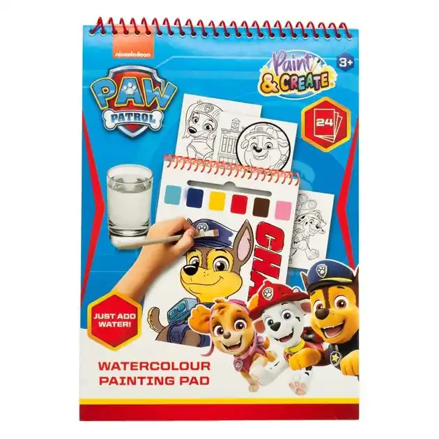 Paw Patrol Water Verfset Boek - incl Kwast Gratis Retour