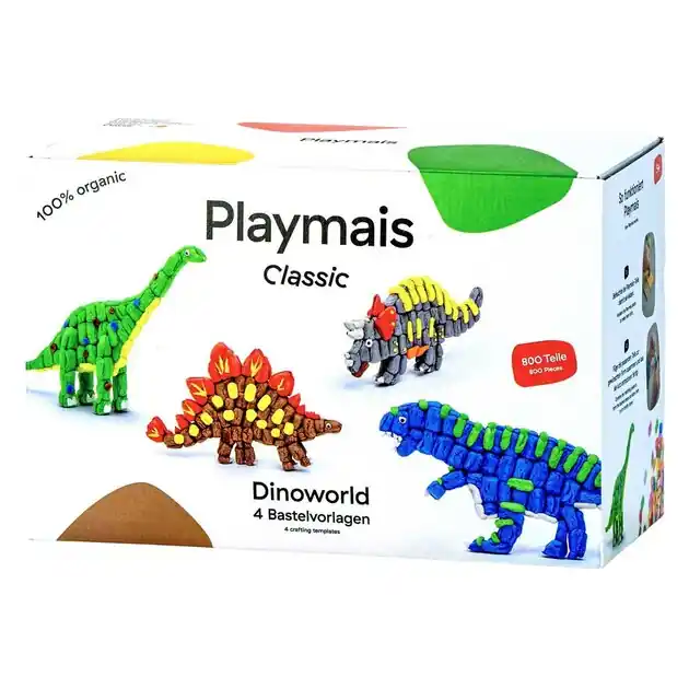 Betaalbaar PlayMais Classic Dinoworld - 800 Stukjes