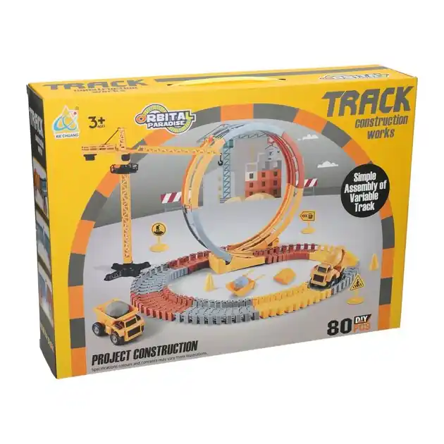 Finale Uitverkoop Constructie Track Bouwset - 80dlg