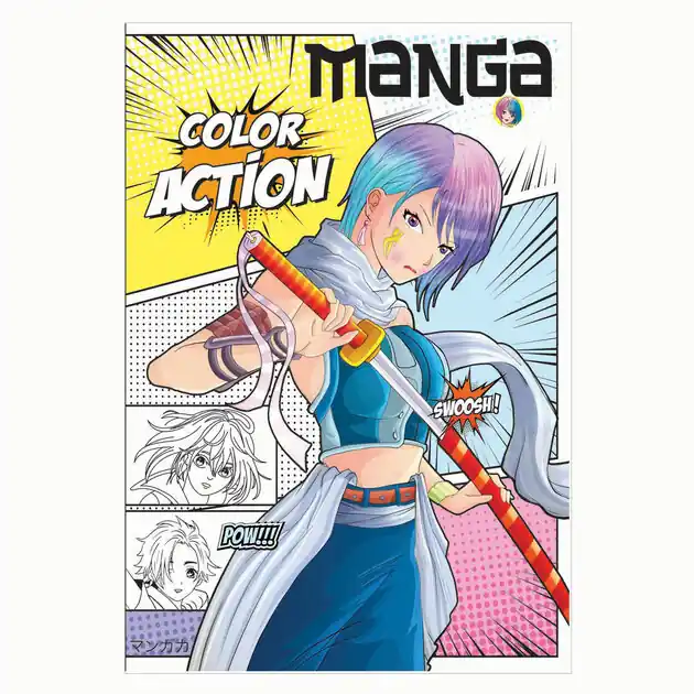 Express Levering Manga Color Action Kleurboek