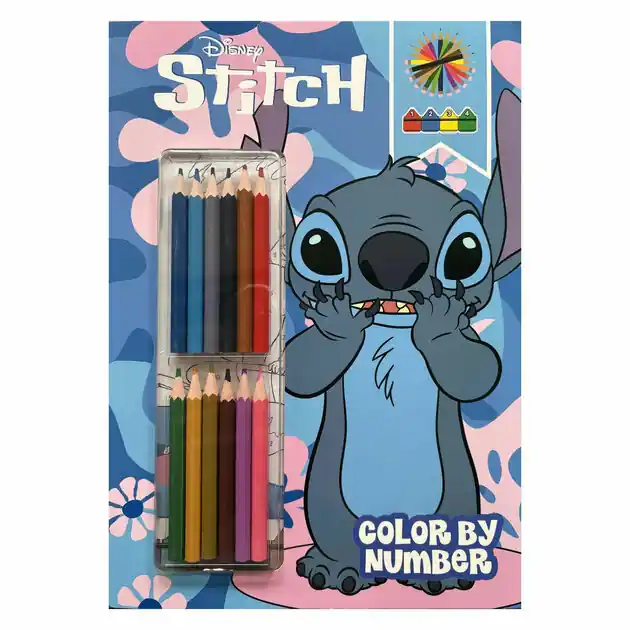 Stitch Kleurboek Kleuren op Nummer Dagaanbieding