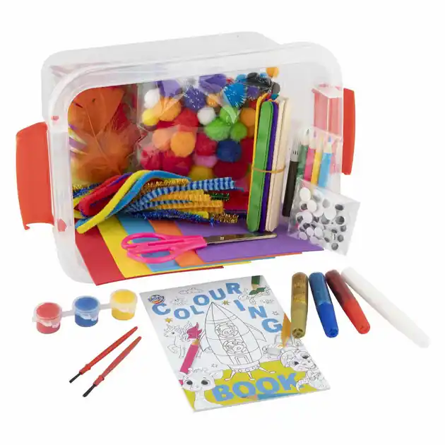 Weekendaanbieding Knutseldoos met Knutselmateriaal Divers, 240dlg.