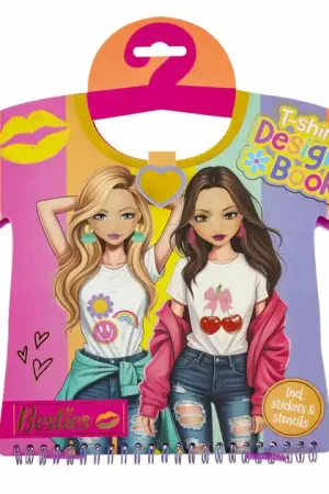 Besties T-shirt Ontwerpboek met Stickers & Sjablonen Meest Verkocht