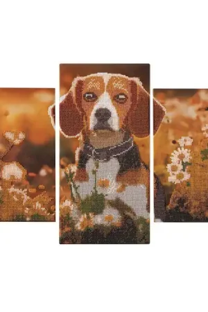 Diamond Painting Drieluik set - Hond Uitverkoop