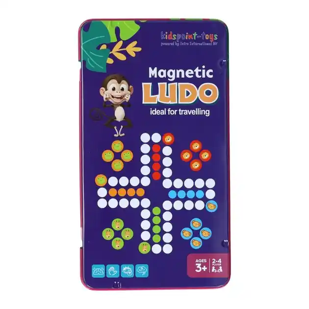 Hoge Kwaliteit Magnetische Reisspel in Blik Ludo