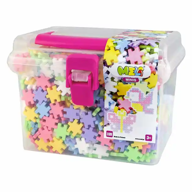 Meli Minis Pastel Bouwblokken Reisdoos, 1100dlg. Nu Kopen