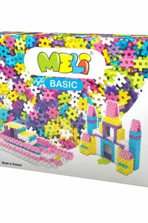 Meli Basic Roze Bouwblokken, 1000dlg. Flitsaanbieding