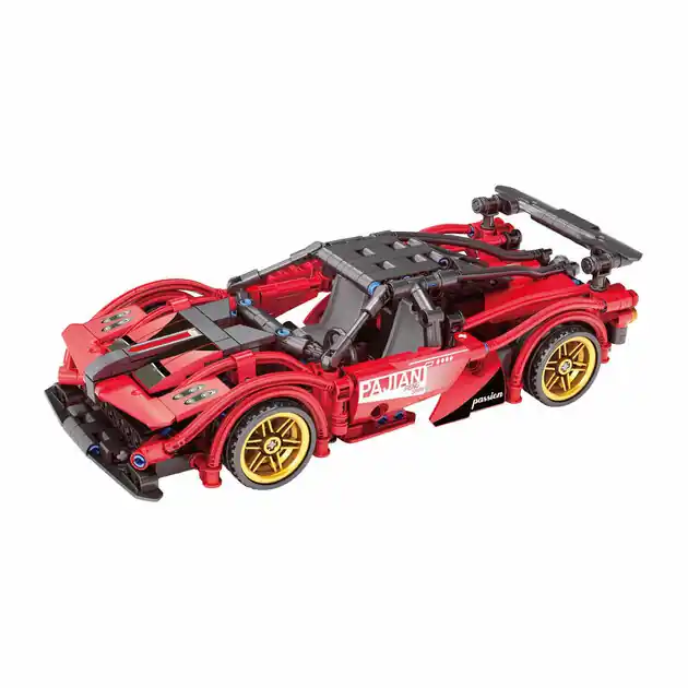 Bouwsteentjes Set Pull Back Sport Auto - 488dlg. Direct Beschikbaar