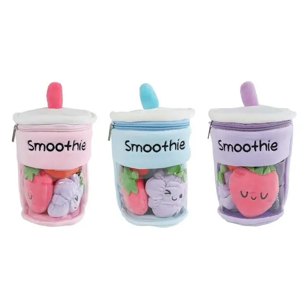 Betaalbaar Fluffy Menu Pluche Smoothie met Fruit - 20cm