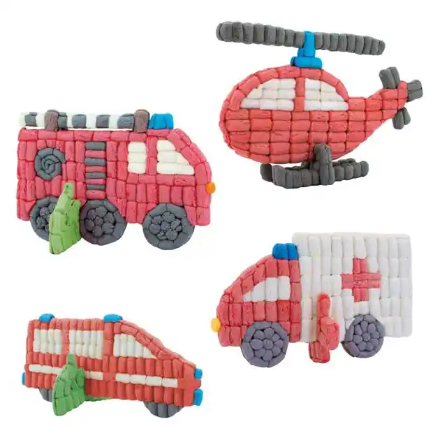 PlayMais Kaarten Versieren Brandweerwagen Nieuw