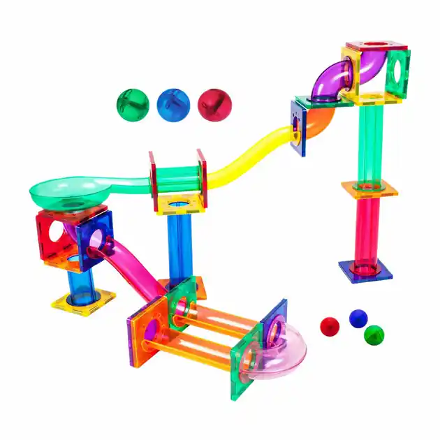 PicassoTiles Marble Run - Magnetische Bouwtegels - 50dlg. Koop Vandaag