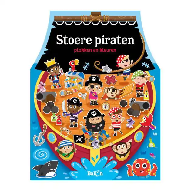 Actieprijs Stoere piraten - Plakken en Kleuren