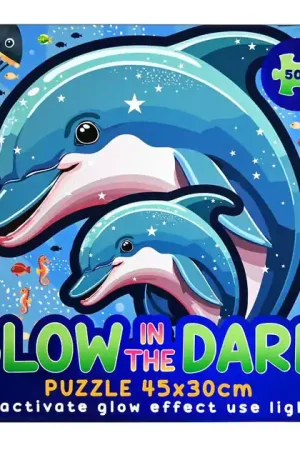 Dagaanbieding Glow in the Dark Puzzel Onderwaterwereld - 50st.