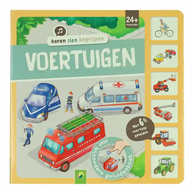 Direct Verzonden Geluidenboek Voertuigen 6 Geluiden