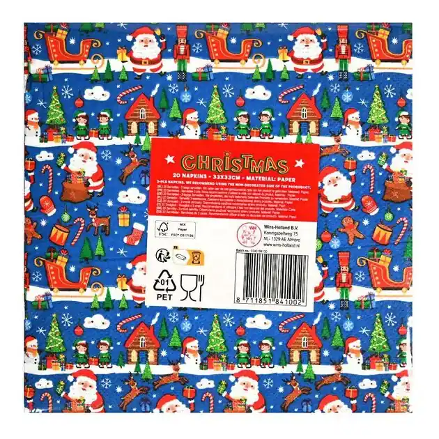 Koopje Servetten Kerst - 20st.