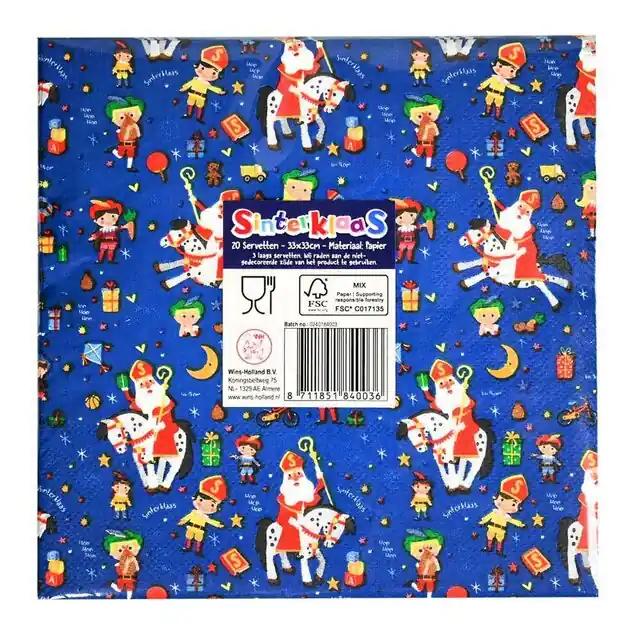 Koopje Servetten Sinterklaasfeest - 20st.