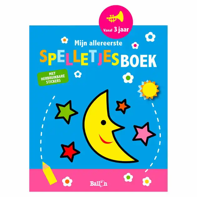 Mijn Allereerste Spelletjesboek met Herbruikbare Stickers Lage Prijs