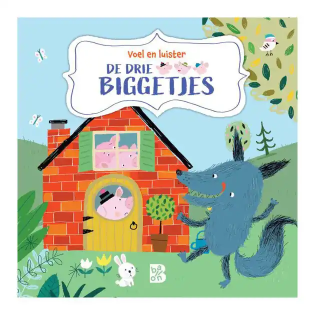 Flitsaanbieding Voelgeluidenboek - De drie biggetjes