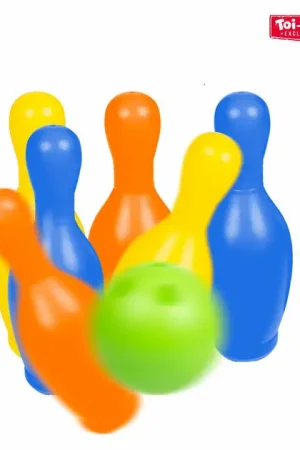 Betaalbaar Bowlingset Gekleurd, 7dlg.
