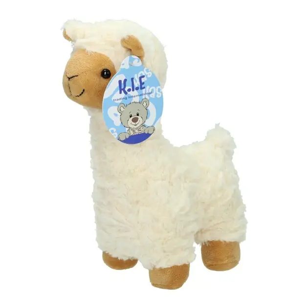 Pluchen Witte Alpaca Knuffel - 28cm Favoriet