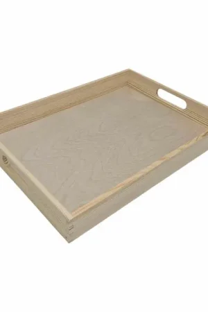 Houten Dienblad Recht Greep, Rechte Rand Grenen Koop Vandaag