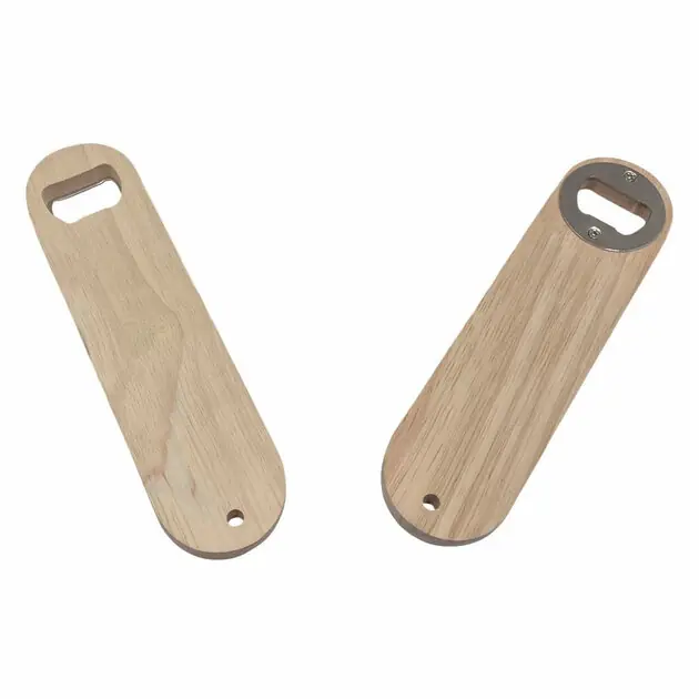 Houten Flessenopener Recht, 17cm Veilige Betaling