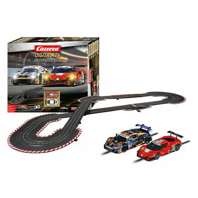 Laatste Versie Carrera Digitale Racebaan 1:24 met 2 Racewagens