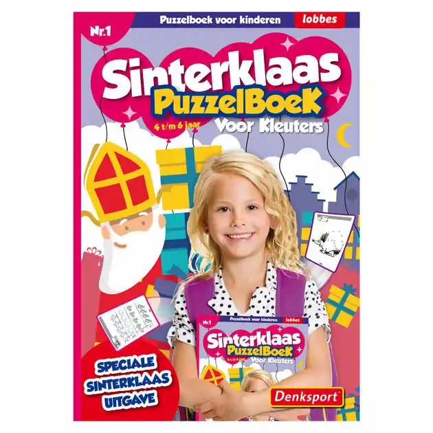 Denksport Kids Puzzelboek Sinterklaas Rechtstreeks Van De Fabrikant
