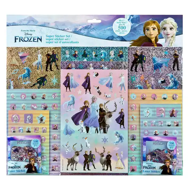 Super Stickerset Disney Frozen, 500dlg. Koop Vandaag