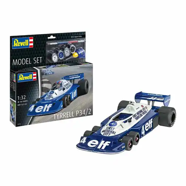 Beperkt Aanbod Revell Modelbouwpakket - Tyrrel P34/2 1:32 - 105dlg. - Incl. Basiskleuren Verf