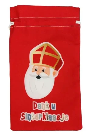 Nieuw Pepernotenzakje Dank u Sinterklaasje Sint & Co. - 15x25cm