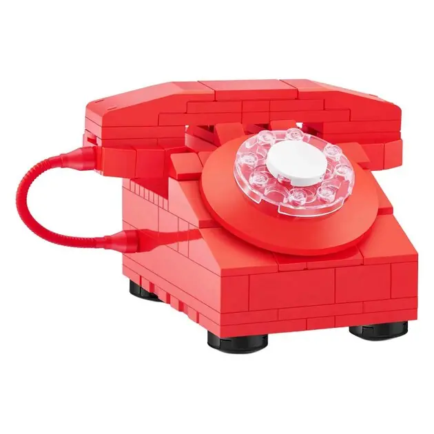 ZURU Max Premium Retro Telefoon Bouwset in Verrassingsbal - 141dlg. Meest Verkocht