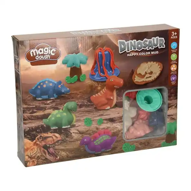 Goedkoop Kleiset Dinowereld - 6 Kleipotjes