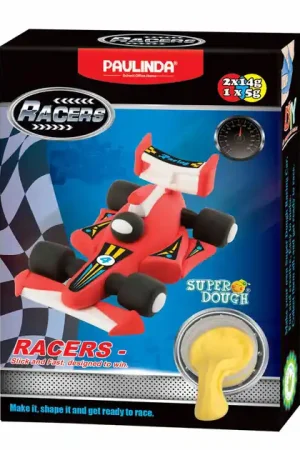 Super Dough Raceauto Kleien - 3 Kleuren Klei Alleen Vandaag