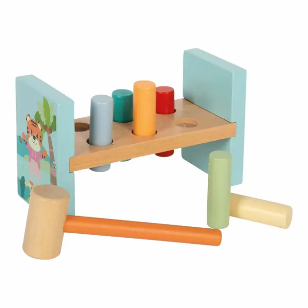 Voordeelprijs Small Foot - Houten Hamerbank Jungle Friends FSC