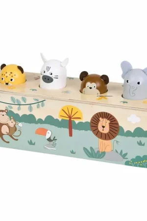 Aanbieding Small Foot - Houten Dansende Dieren met Geluiden Safari FSC