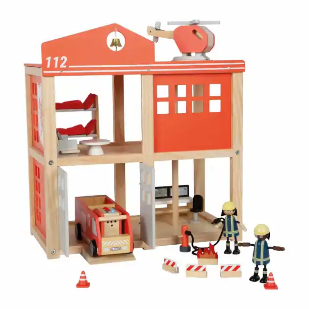 Bestseller Small Foot - Houten Grote Brandweerkazerne met Accessoires