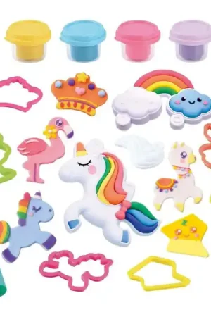 Aanbieding Playgo Sprookjes Eenhoorn Kleiset - 4 Kleipotjes