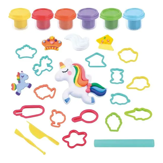 Playgo Fantasy Eenhoorn Kleiset - 6 Kleipotjes Bestseller