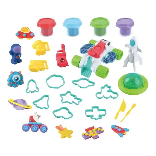 Playgo Ruimte Avonturen Kleiset - 4 Kleipotjes Betaalbaar