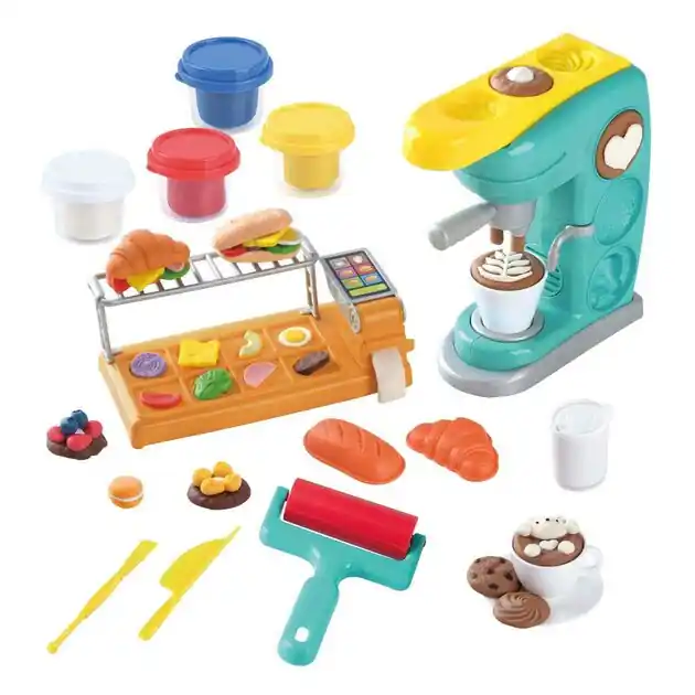 Populair Playgo Lunchroom Kleiset - 4 Kleipotjes