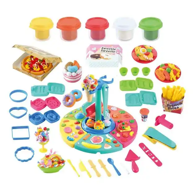 Playgo Luxe Eet Kleiset - 5 Kleipotjes Favoriet