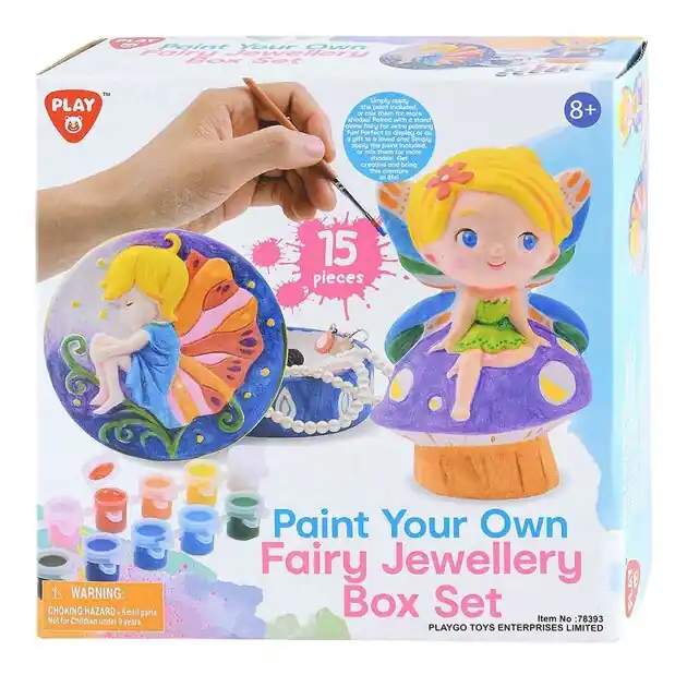 Koopje Playgo Schilder je Eigen Sprookjes Juwelendoos - 8dlg.