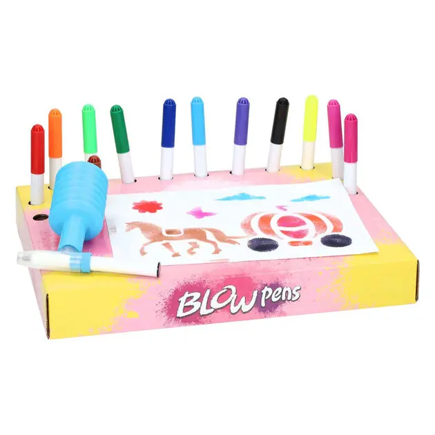 Blaaspennenset met Pompje Fantasy Merkproduct