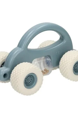 Laatste Versie Peuter Speelgoedauto met Rammelaar - Pastel Blauw