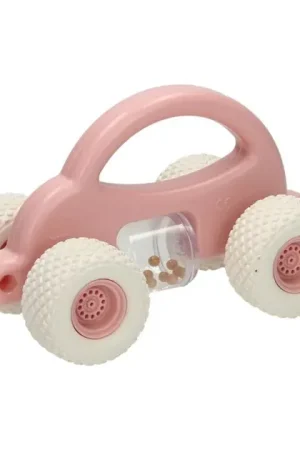 Gereduceerde Prijs Peuter Speelgoedauto met Rammelaar - Pastel Roze