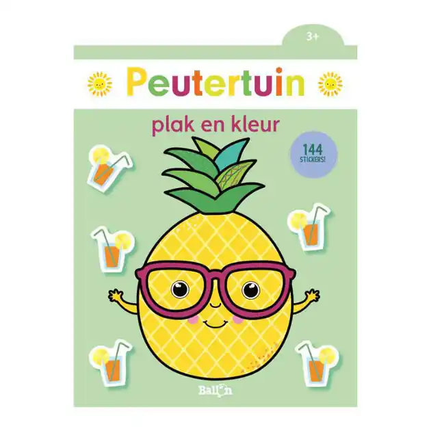 Plak en Kleur Peutertuin Ananas 3+ Nu Kopen