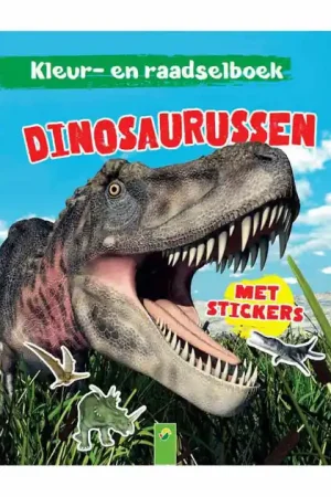 Kleur- en Raadselboek Dinosaurussen met Stickers Shop Nu