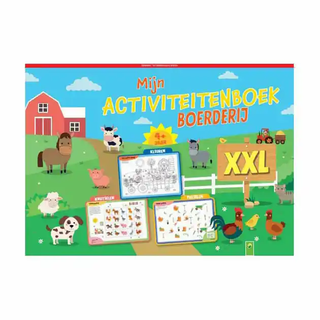 Mijn Activiteitenboek XXL Boerderij - Kleurplaten en Puzzels Goedkoop